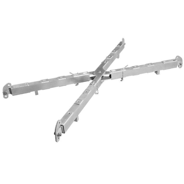 Aluex 10 aluminum X-type spreader beam with extendable legs